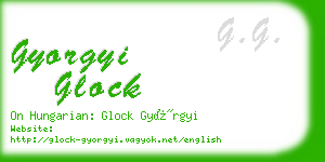 gyorgyi glock business card